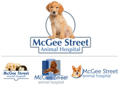 Approved McGee Street Animal Hospital Logo With Proposed Logos, 2017